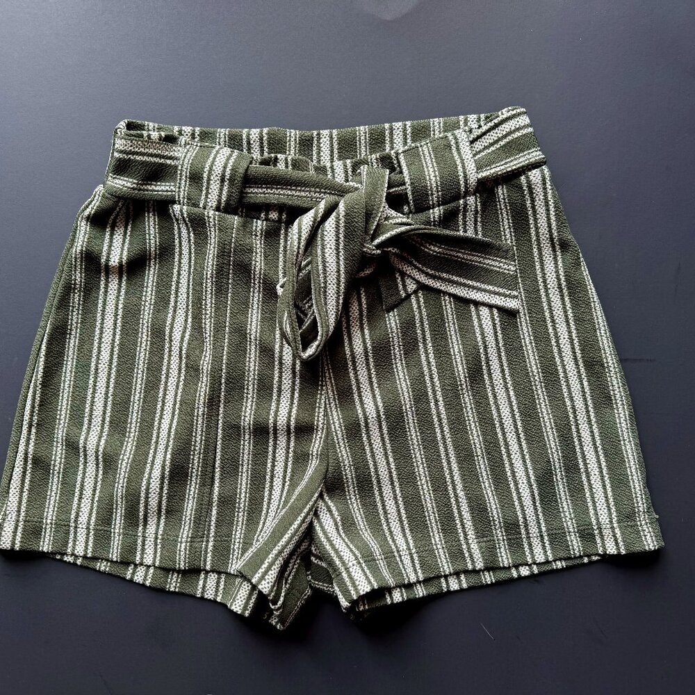 No Boundaries Sage Paperbag Shorts